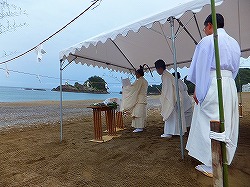 「天下大祓い」で国民の安寧を祈願、天皇の即位に伴う儀式、美波町・大浜海岸…