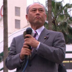 「新しい日本の一ページを開きたい」、新党改革・舛添党首が徳島駅前で街頭演説第一声…