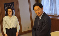 リセットできるか「県市協調」、先手打った後藤田氏、内藤・徳島市長を表敬訪問…